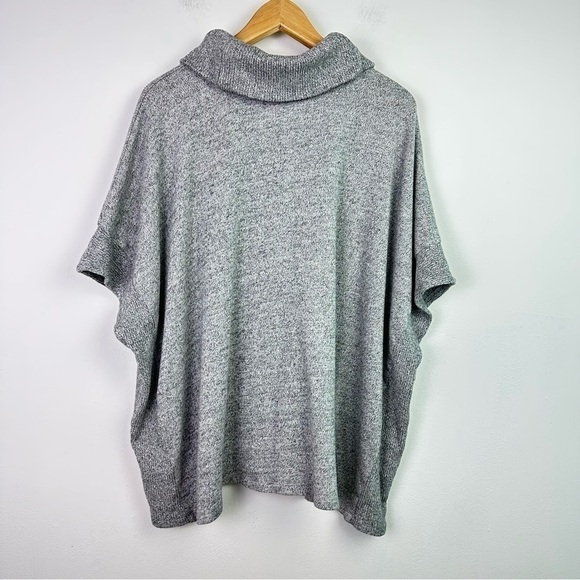 BANANA Republic Marled Cowl Neck Poncho Sweater M/L - Picture 7 of 8